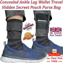 Concealed Hidden Ankle Leg Wallet Running Sports Travel Clutch Pouch Pur... - $86.99 MXN