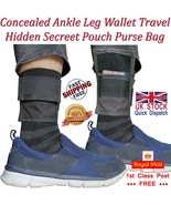 Concealed Hidden Ankle Leg Wallet Running Sports Travel Clutch Pouch Pur... - $6.25 CAD