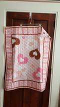 Pink Hearts Baby Blanket - No Border - £15.73 GBP
