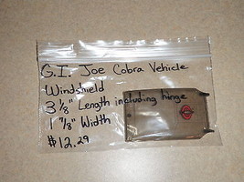Vintage G.I.Joe - Joe Cobra Vehicle Windshield Only Parts 1980&#39;s - £9.17 GBP