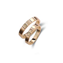 3mm Wedding Bands, Diamond Wedding Rings, His and Hers Rings, Minimalist Bands,  - $488.00