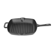  Cast Iron Square Grill Pan 10&quot; Pre-Seasoned - £15.80 GBP