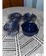Von Pok &amp; Chang Blue Speckled Ceramic Chili Soup 24oz Bowls Set of 4 - $34.65
