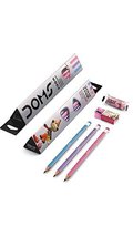 Doms Zoom Ultimate Dark Triangle Pencils (10pcs) with Free Eraser, Sharp... - $12.75