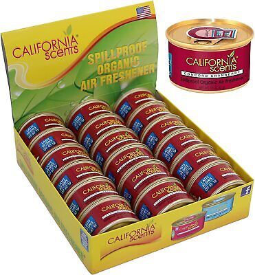 California Scents Organic Car Air Freshener Spill Can Concord Cranberry ... - £16.24 GBP+