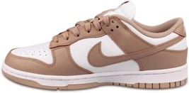 Nike Womens Dunk Low Basketball Sneakers Size:7.5 Color:White/Rose Whisper - £108.41 GBP