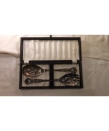 Vintage Sheffield Silver Plate Kings Serving Set Fruit Design in Origina... - €30,63 EUR