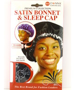 DONNA PREMIUM COLLECTION SATIN BONNET &amp; SLEEP CAP (22016) - £5.50 GBP