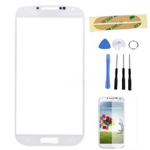 White Glass Screen replacement part &amp; Protector for Samsung Galaxy s4 GT-19500 - £15.97 GBP