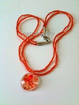 Orange Murano Glass Pendant - $13.99
