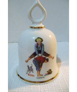 Vintage Danbury Mint Norman Rockwell Leap Frog Collectible Bell - £9.59 GBP