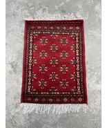 Afghan Jaldar Hand-Knotted Traditional Rug - 2x3 Red Oriental Rug - $2,817.59 MXN