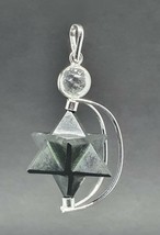 Black Tourmaline Crystal Merkaba Pendulum (Removable) Dowser Geometric H... - £9.84 GBP