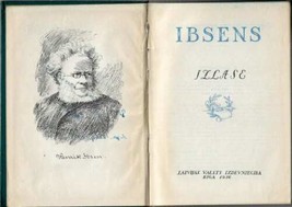 Henrik Ibsen Selected Works Latvian Edition Literature Fiction 1956 Rare - $98.69