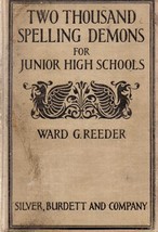 Two Thousand Spelling Demons For Junior High Schools (1925) Ward G/ Reeder - £11.81 GBP