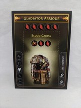 Path Of Exile Exilecon Gladiator Armour Blood Caress Rare Trading Card - £118.32 GBP