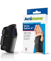 Actimove Professional Line Left Hand Wrist Splint 6 inch (Black) X-Large - £16.99 GBP