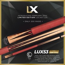 Lucasi LUX 53 Custom Cue Uniloc 11.75mm LTD Only 200 Made New Free Shipping! - £548.18 GBP