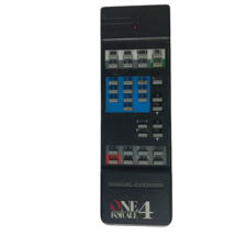 Genuine One 4 For All Universal TV VCR Remote Control URC-2000 Tested Wo... - $11.78