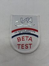 Ice Skating Institute Of America Beta Test 2&quot; Embroidered Iron On Patch - $7.48