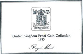 1985 Great Britain 7 Coin 2 Page C.O.A. Document Set~Free Shipping - £2.40 GBP