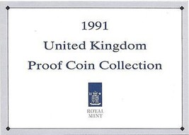 1991 Great Britain 7 Coin 2 Page C.O.A. Document Set~Free Shipping - £3.94 GBP