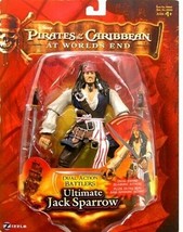 Ultimate Jack Sparrow Disney Pirates of the Caribbean Figure NIB At World&#39;s End - £29.92 GBP