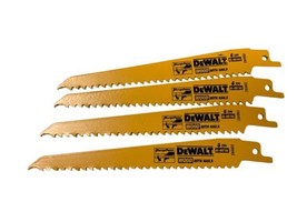 DEWALT DW4802  6" 6 TPI  Reciprocating Saw Blade (Pack of 4)  - $13.99