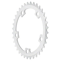 Sugino 38T x 110mm 5 Bolt Mountain Chainring Anodized Silver No Ramps or... - £74.19 GBP