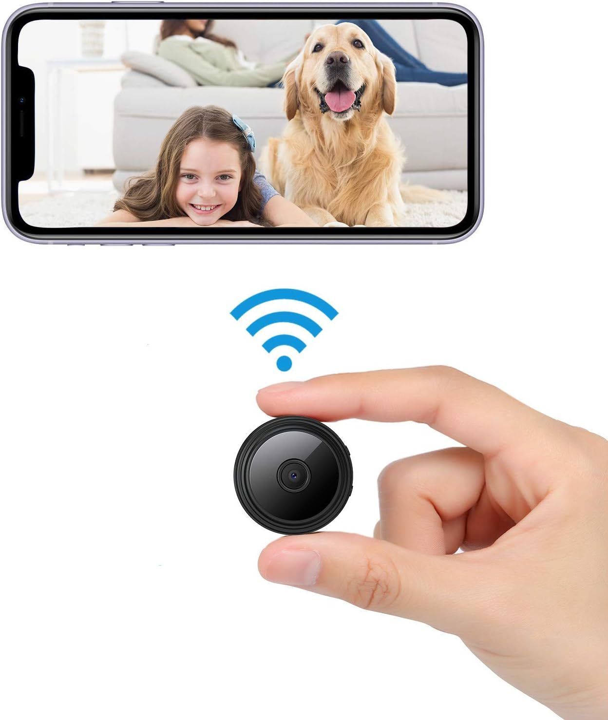 1080P Home Security Camera Nanny Cam Pet Camera Baby Camera Mini Spy Camera - $35.96