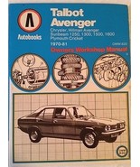 Talbot Avenger 1970-81 Autobooks Owners Workshop Manual (9th Ed 1982 HC) - €16,76 EUR