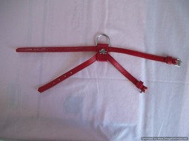 Dog Leather Harness - Size: XS - Color: Red-Brand New without Tags - $14.99