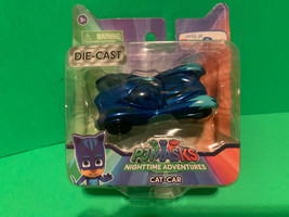 NIB - PJ Masks Nighttime Adventures Blue CAT-CAR - Die-cast - £7.86 GBP