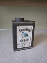 RARE Early 1900s SUGAR Blue BIRD Maple Syrup Can Essex Junction VT ORIG ... - $280.49