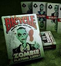 Zombie Bicycle Playing Cards - Includes Zombie Apocalypse Survival Tips! - £4.66 GBP