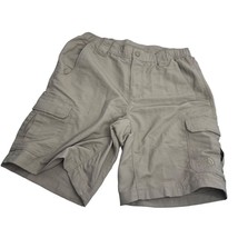 The North Face Men Cargo Shorts 100% Nylon Hiking Beige Fishing Small S - $19.77