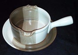 Mikasa Potters Art Studio Kiln Gravy Boat with Underplate - $32.71