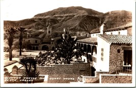 RPPC Scottys Castle Clock Tower Guest House Death Valley CA Frasher Postcard C12 - £2.51 GBP