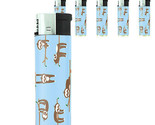 Cute Sloth Images D4 Lighters Set of 5 Electronic Refillable Butane  - £12.59 GBP