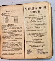 1924 Pittsburgh Meter Company Notebook Weights Measures Pennsylvania - $142.93 MXN