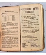 1924 Pittsburgh Meter Company Notebook Weights Measures Pennsylvania - $142.93 MXN