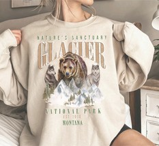Glacier National Park Sweatshirt, Montana Sweatshirt, National Park Crewneck, Gl - £35.02 GBP