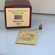 Disney Practical Pig 1990s WDCC Enchanted Places 3 Little Pigs Miniature w/COA - £19.46 GBP