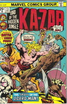 Ka-Zar Lord of the Hidden Jungle Comic Book #13 Marvel Comics 1975 VERY GOOD+ - $2.25