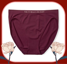 L  Wine SEAMLESS NO SHOW FULL COVER Victorias Secret High Leg Waist Brie... - £8.78 GBP