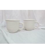 Lot of 2 Vintage Over-sized Pier 1 Mug Made in Italy- Ivory in Color - £4.54 GBP