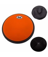 PAITITI 8 Inch Silent Practice Drum Pad Round Shape w Carrying Bag Orang... - €17,36 EUR