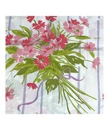 VTG Stevens Utica Twin Flat Fitted Sheet Set Pillowcase W/ Pink Flowers ... - £36.76 GBP