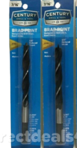 Century Drill &amp; Tool Brad Point Drill Bit Wood Drilling 7/16 In Pack Of 2 - £13.18 GBP