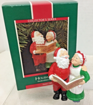 1989 Mr &amp; Mrs Claus #4 Duet Hallmark Christmas Tree Ornament MIB Price Tag - $9.89